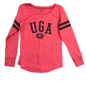 National Collegian UGA Bulldogs Long Sleeve T-Shirt Girls Small University of GA